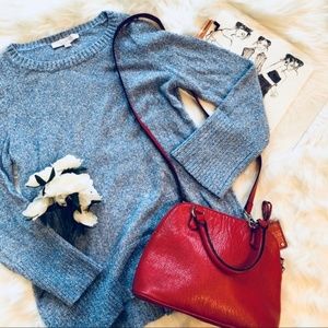 LOFT | Blue & White Oversized Sweater